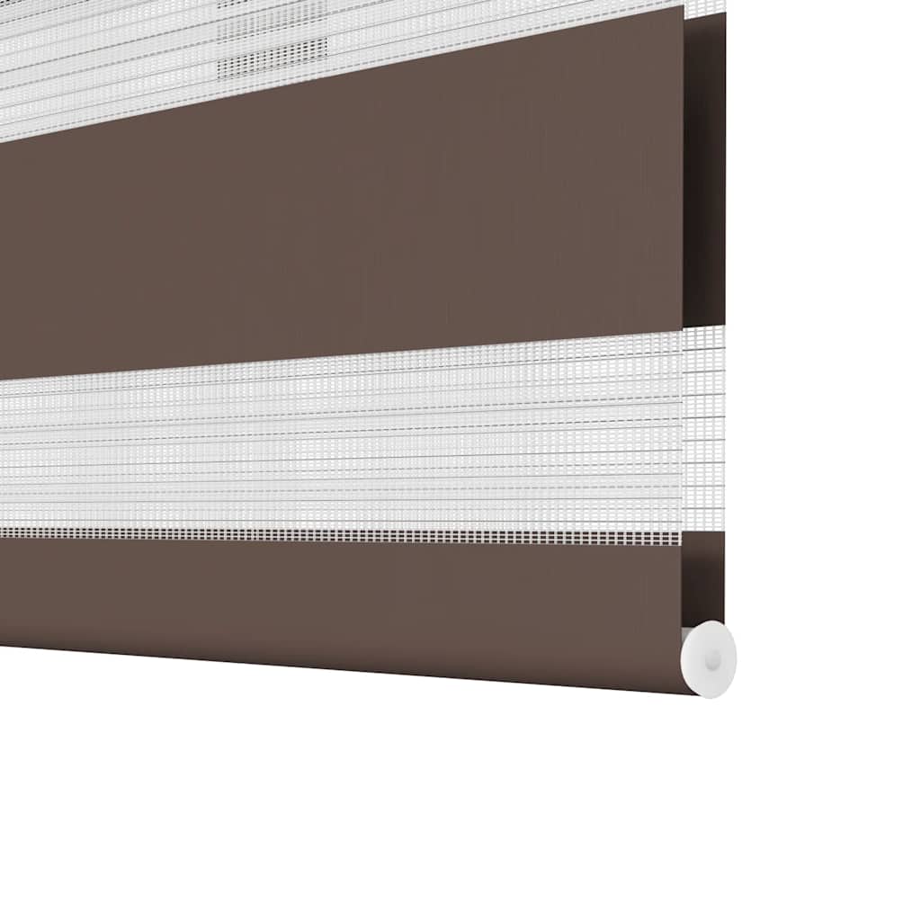 Tenda a rullo zebrata 40,9x100cm Larghezza tessuto 36,7cm caffè