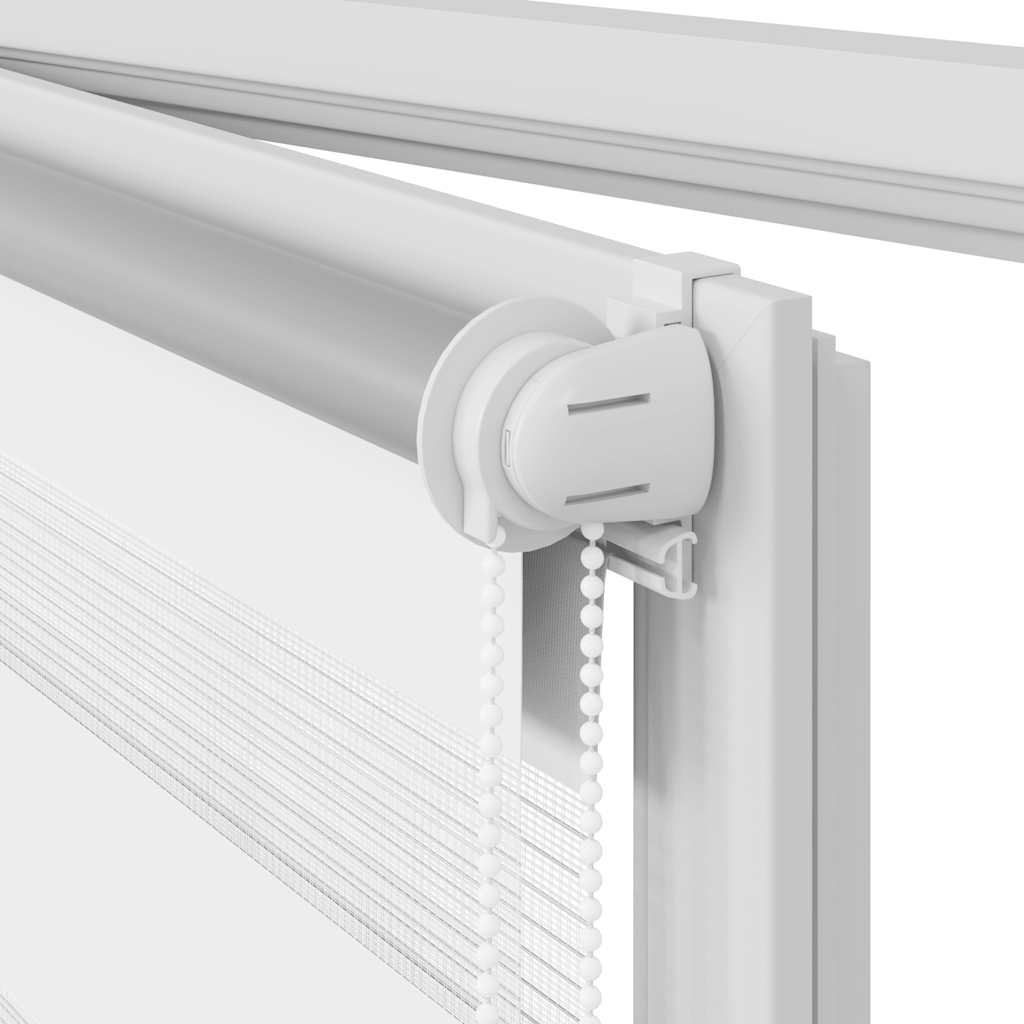 Tenda Oscurante a Rullo Zebra 50 x 100 cm Bianca - homemem39