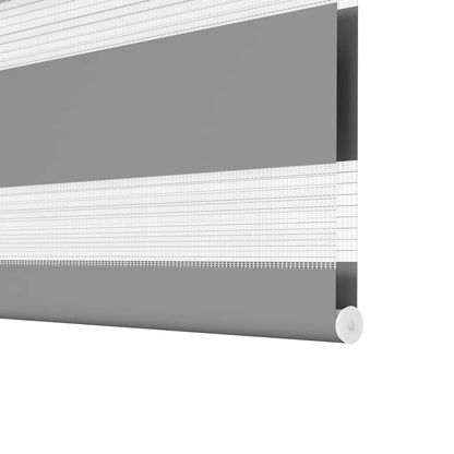 Tenda a rullo zebra 90,9x150cm Tessuto Larghezza 86,7cm grigio