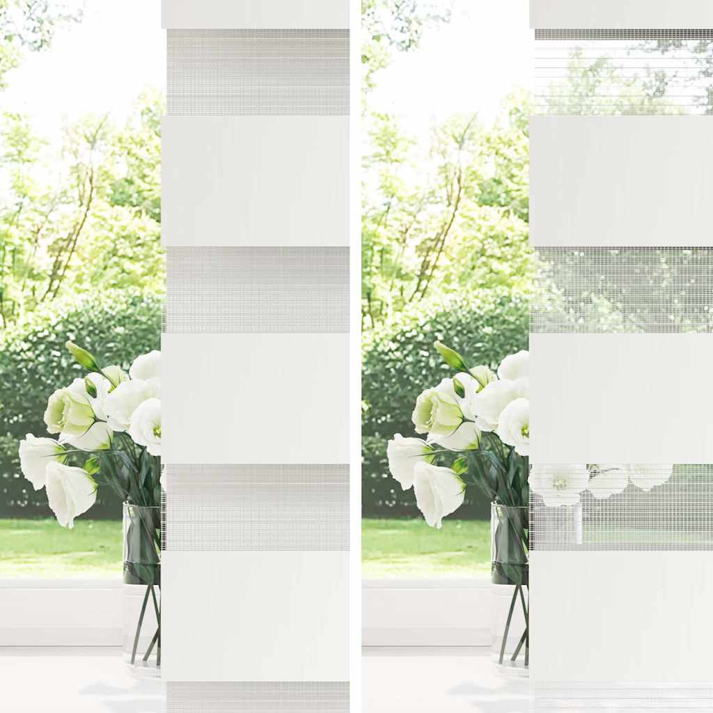 Tenda a Rullo Oscurante Zebra 120x230 cm Bianca - homemem39