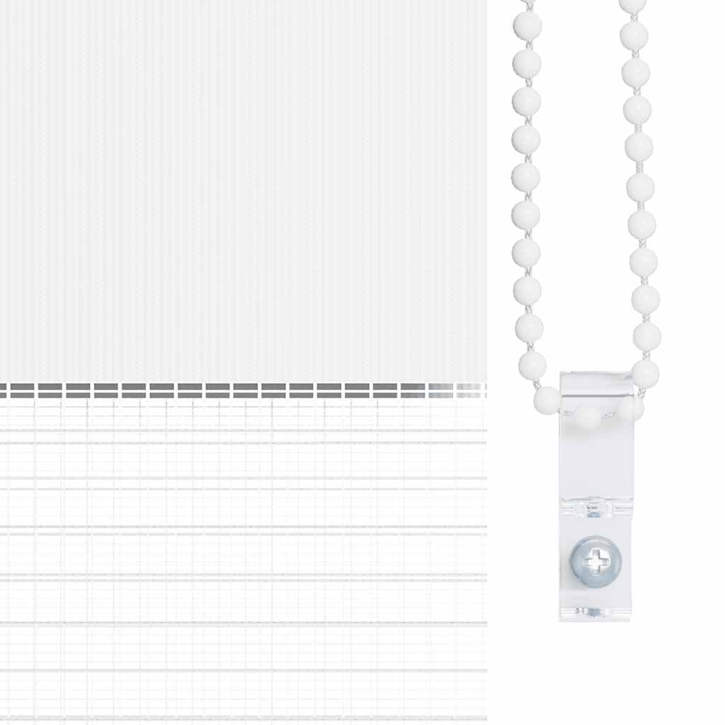 Tenda a Rullo Oscurante Zebra 120x230 cm Bianca - homemem39