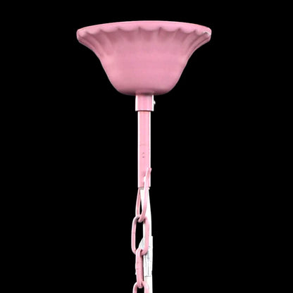 Lampadario in Cristallo 5 Lampadine Rosa - homemem39