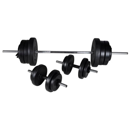 Set Bilanciere e 2 Manubri 60,5 kg | homemem39