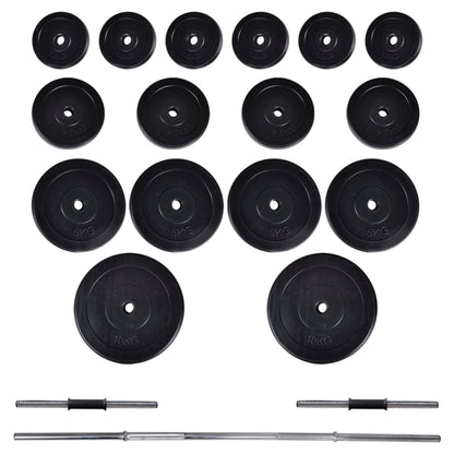 Set Bilanciere e 2 Manubri 60,5 kg | homemem39