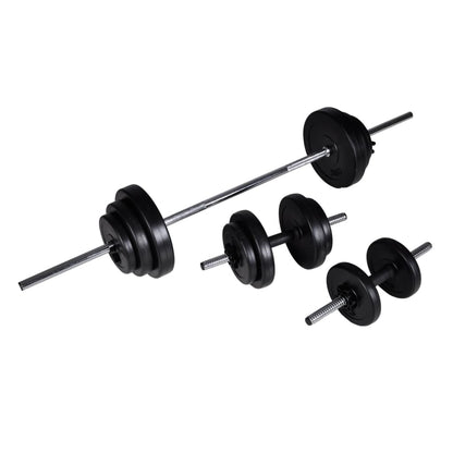 Set Bilanciere con 2 Manubri 30,5 kg | homemem39