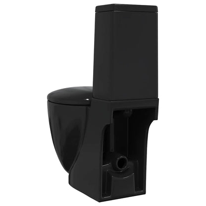 Vaso WC in Ceramica con Scarico Dietro Nero