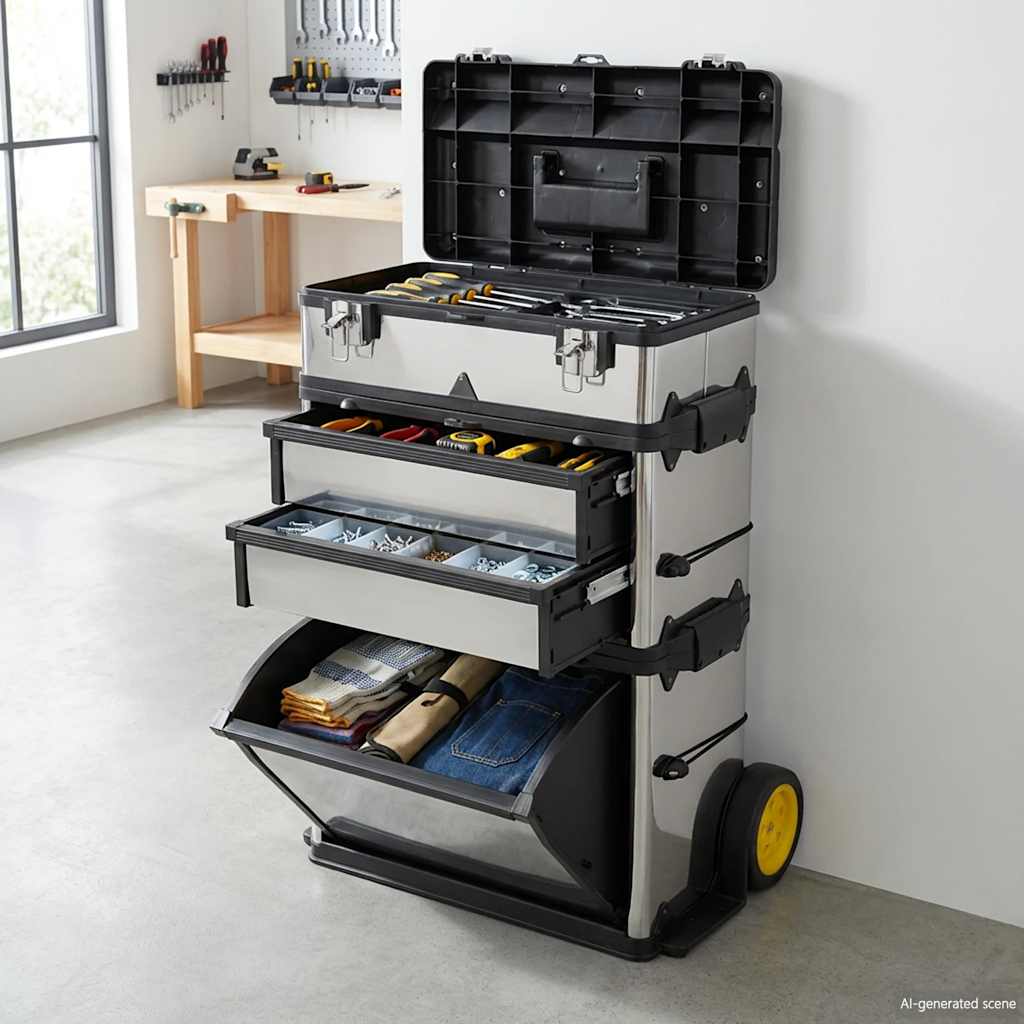 Trolley Porta Attrezzi con 3 Componenti | homemem39