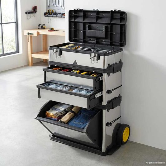 Trolley Porta Attrezzi con 3 Componenti | homemem39