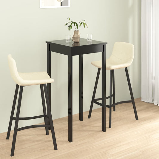 Tavolo da Bar in MDF Nero 55x55x107 cm