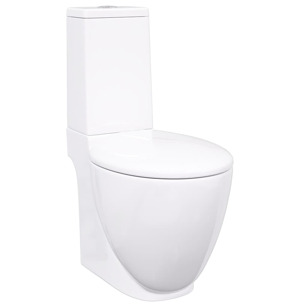 Vaso WC in Ceramica con Scarico Dietro Bianco - homemem39