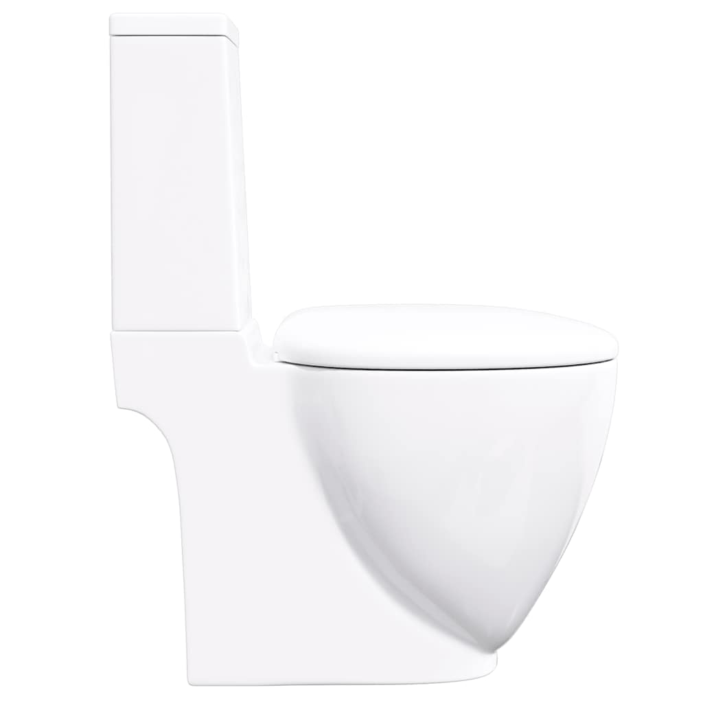 Vaso WC in Ceramica con Scarico Dietro Bianco - homemem39