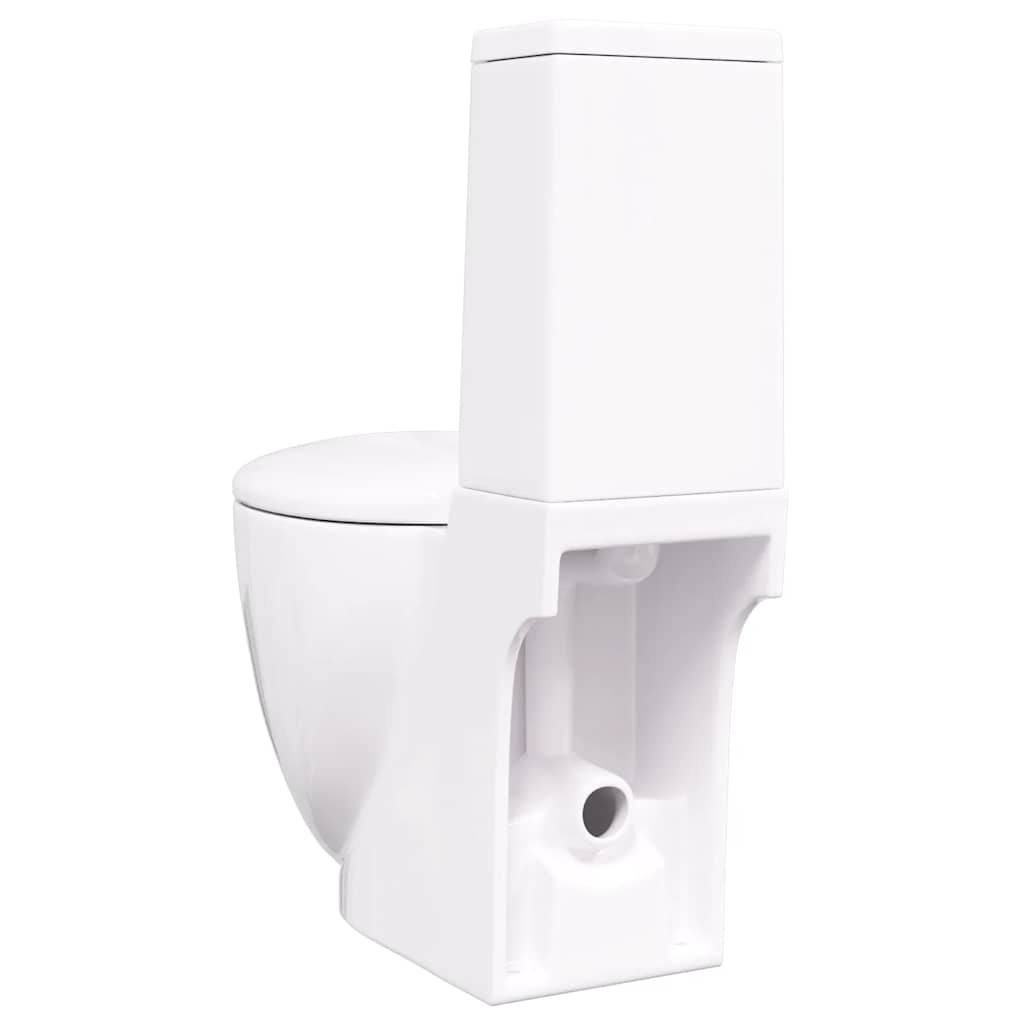 Vaso WC in Ceramica con Scarico Dietro Bianco - homemem39