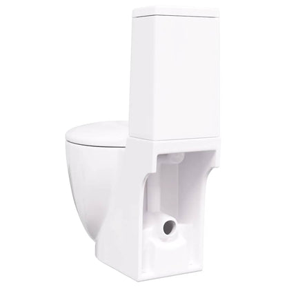 Vaso WC in Ceramica con Scarico Dietro Bianco - homemem39