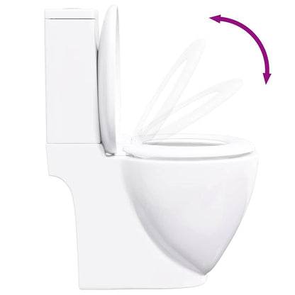 Vaso WC in Ceramica con Scarico Dietro Bianco - homemem39