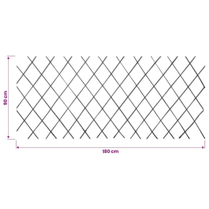 Recinzione a Traliccio in Salice 5 pz 180x90 cm