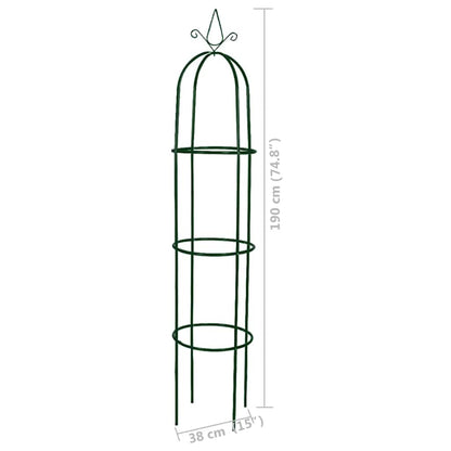 Set Torri ad Arco 2 pz per Piante Rampicanti da Giardino | homemem39