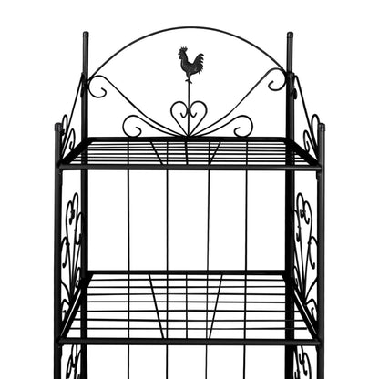 Supporto per Piante Quadrato Nero - homemem39