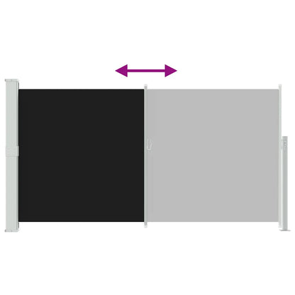 Tendalino Laterale per Patio Terrazzo 160 x 300 cm Nero | homemem39