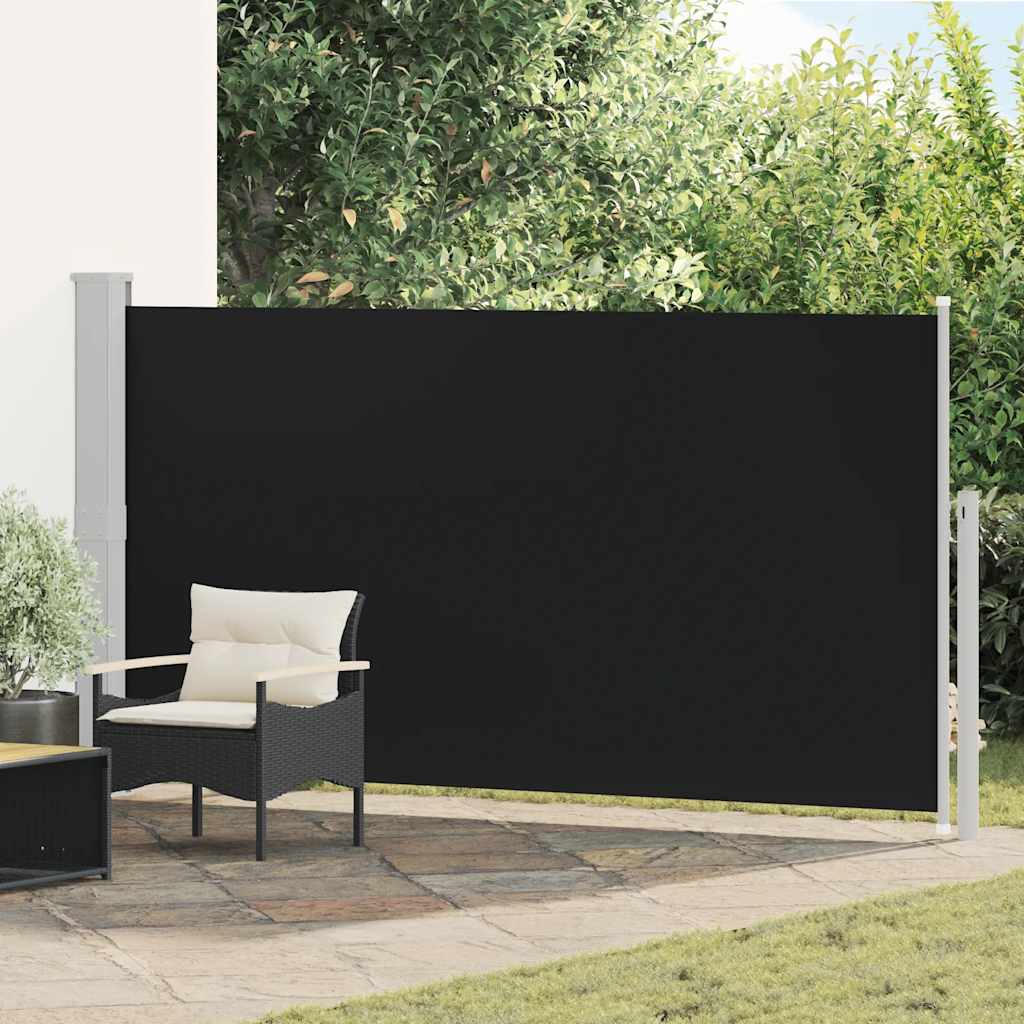 Tendalino Laterale per Patio Terrazzo 160 x 300 cm Nero
