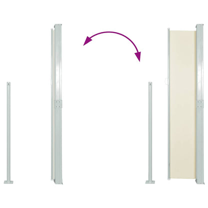 Tendalino Laterale per Patio Terrazzo 160 x 300 cm Crema | homemem39
