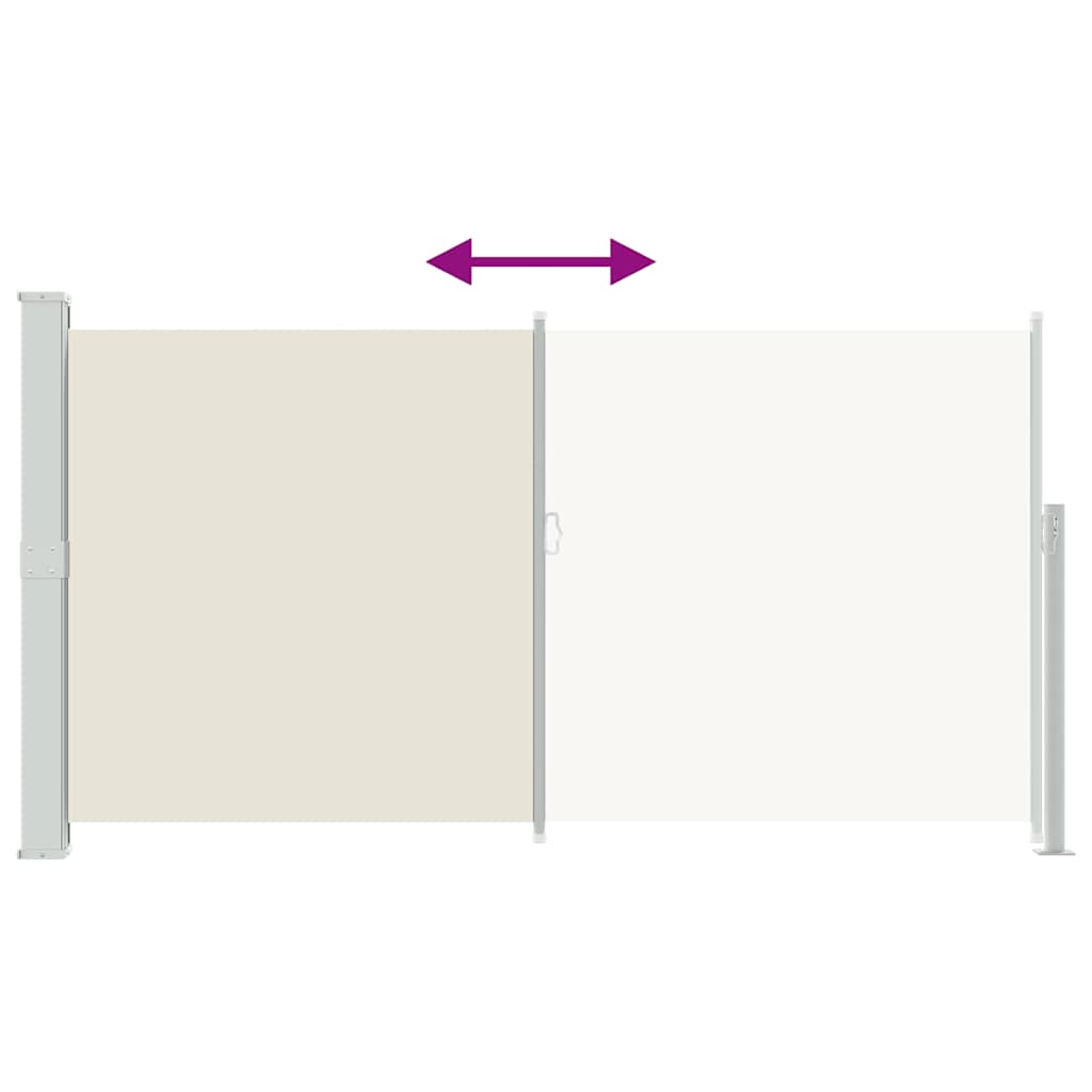 Tendalino Laterale per Patio Terrazzo 160 x 300 cm Crema | homemem39