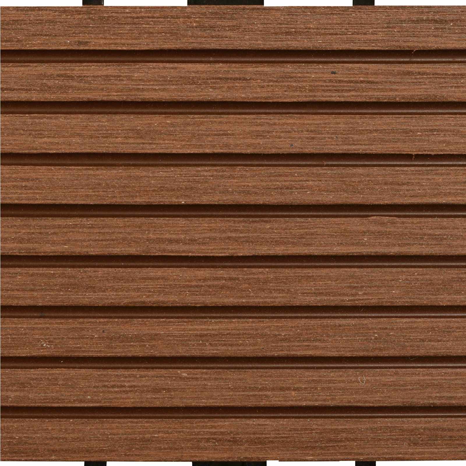 Piastrella per Decking 11 pcs Marrone 30 x 30 cm WPC | homemem39