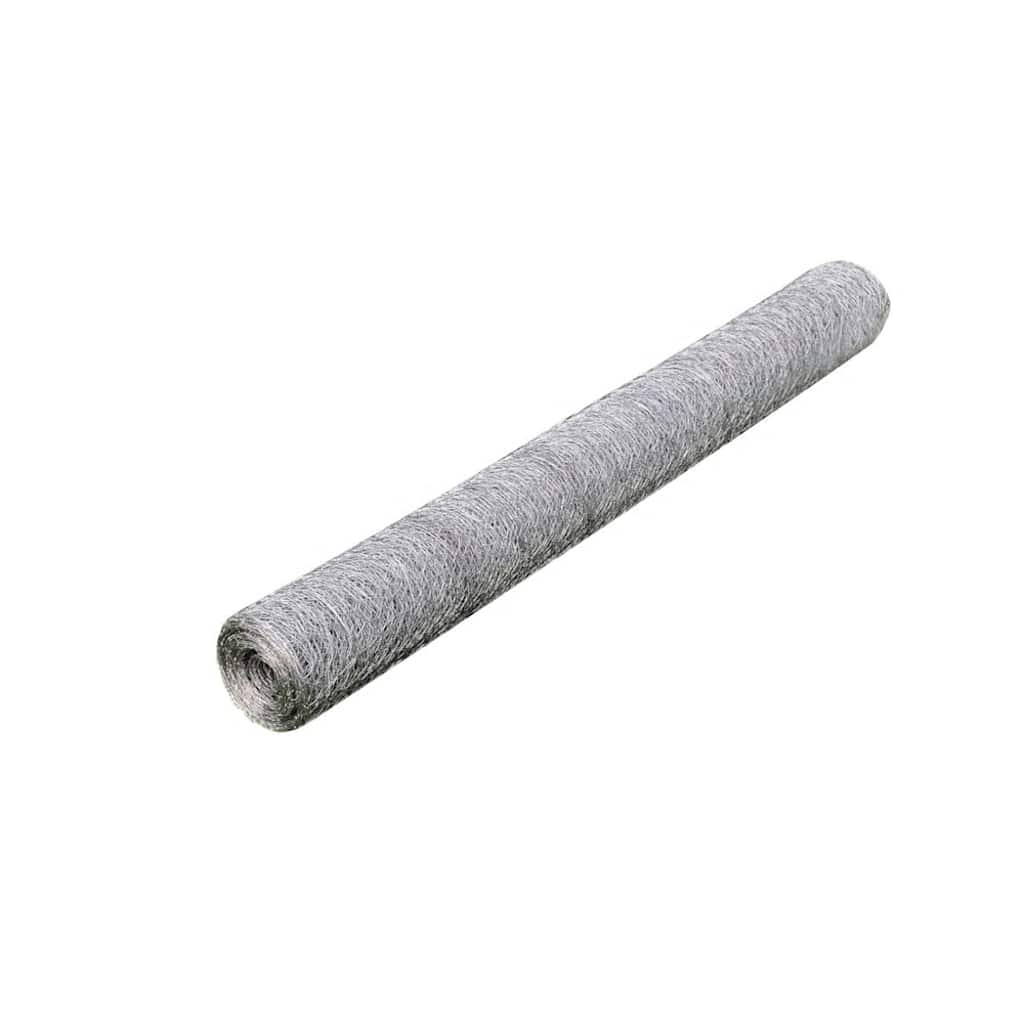 Recinzione in Rete per Pollaio Acciaio Zincato 25x1 m Argento | homemem39