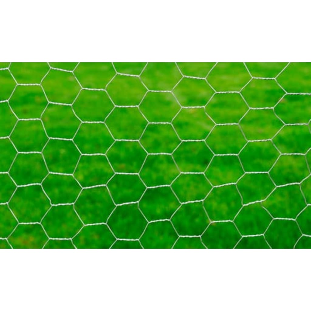 Recinzione in Rete per Pollaio Acciaio Zincato 25x1 m Argento | homemem39