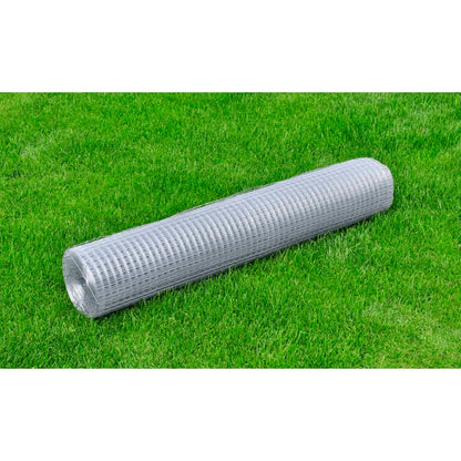 Recinzione in Rete per Pollaio Acciaio Zincato 25x1 m Argento | homemem39