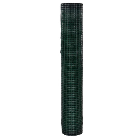 Recinto Pollaio in Rete Zincato Rivestimento PVC 10x1 m Verde | homemem39