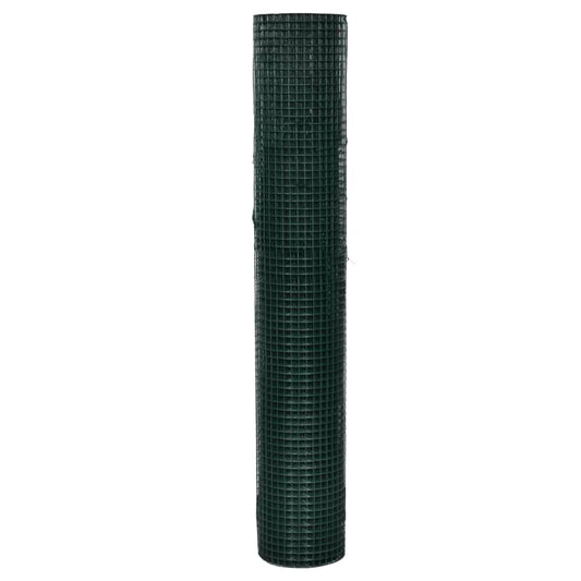 Recinzione in Rete per Pollaio Rivestita in PVC 25x1 m Verde | homemem39