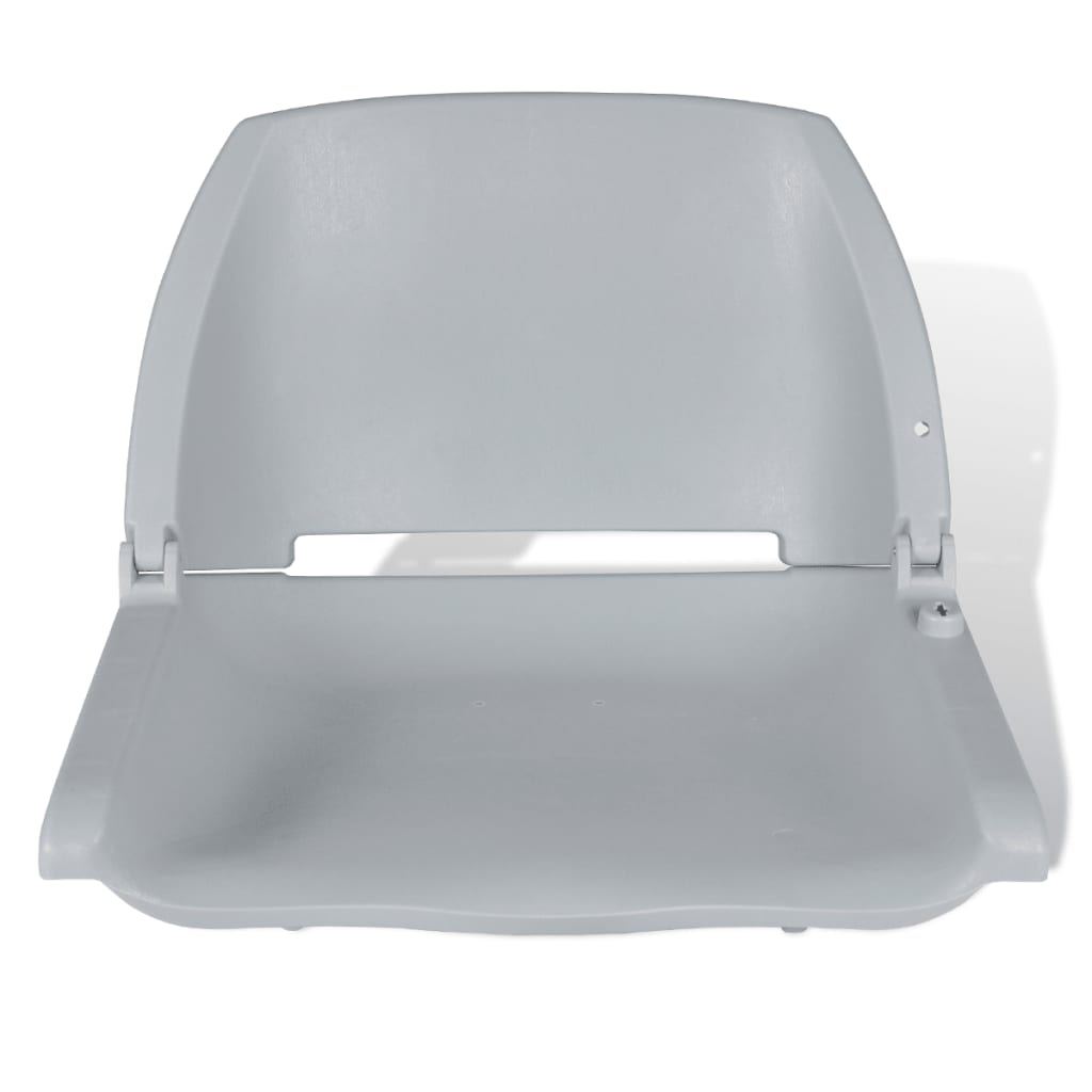 Sedile per Barca Pieghevole senza Cuscino Grigio 48x51x41 cm | homemem39