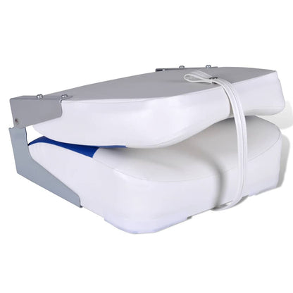 Sedile per Barca con Schienale Pieghevole e Cuscino 41x36x48 cm | homemem39