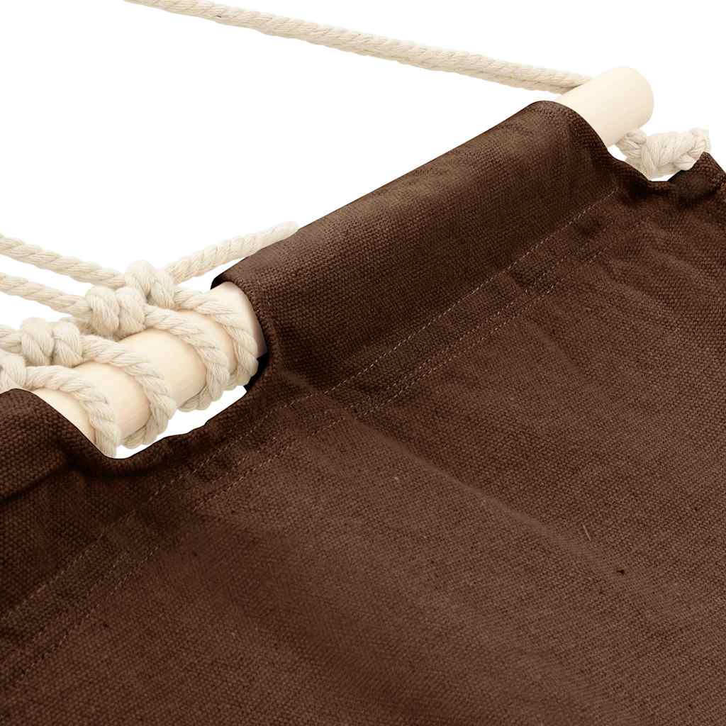 Amaca con asta 210 x 150 cm Marrone | homemem39