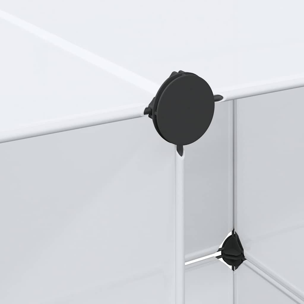 Armadio Modulare con 9 Scomparti 109x36,5x143 cm Bianco - homemem39