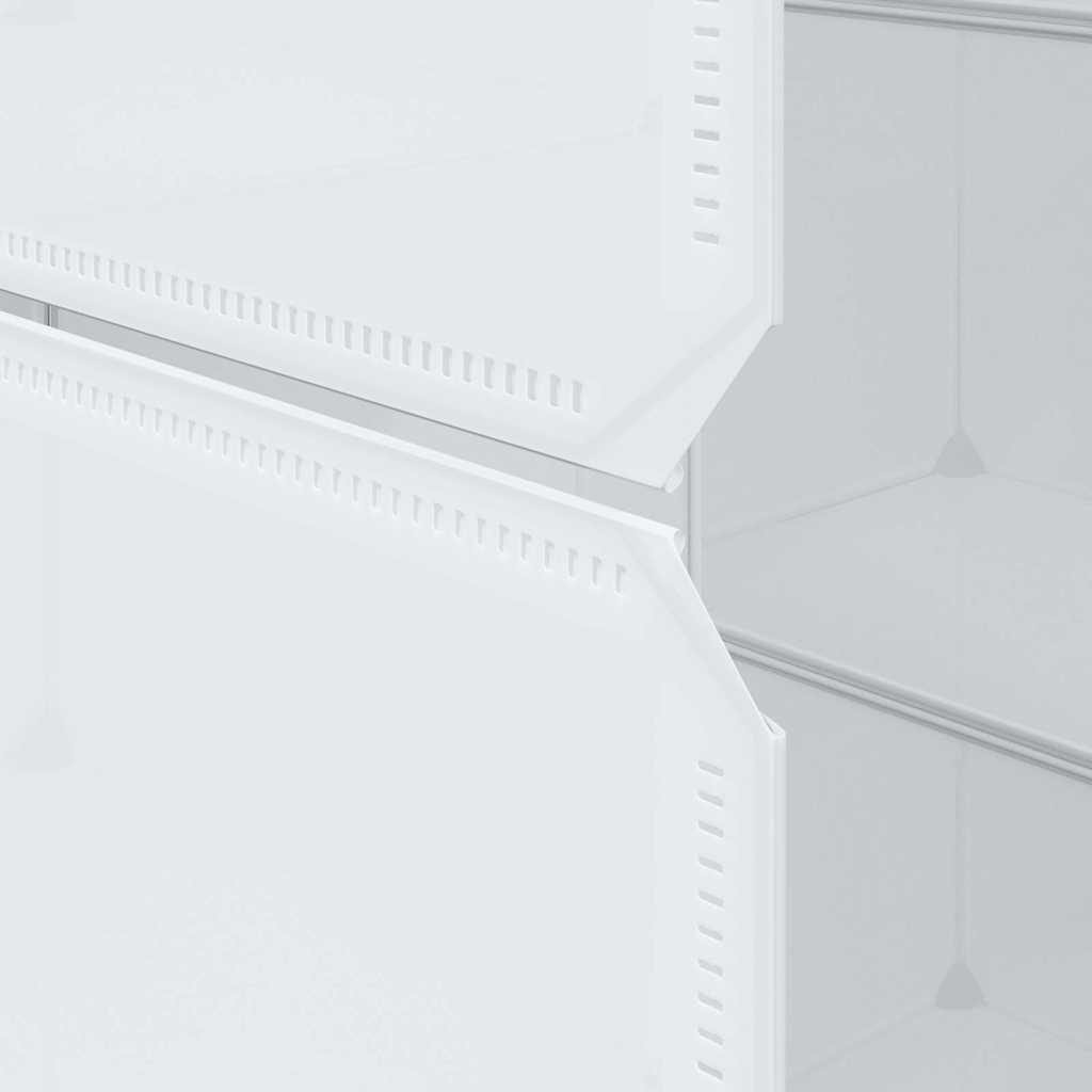 Armadio Modulare con 9 Scomparti 109x36,5x143 cm Bianco - homemem39