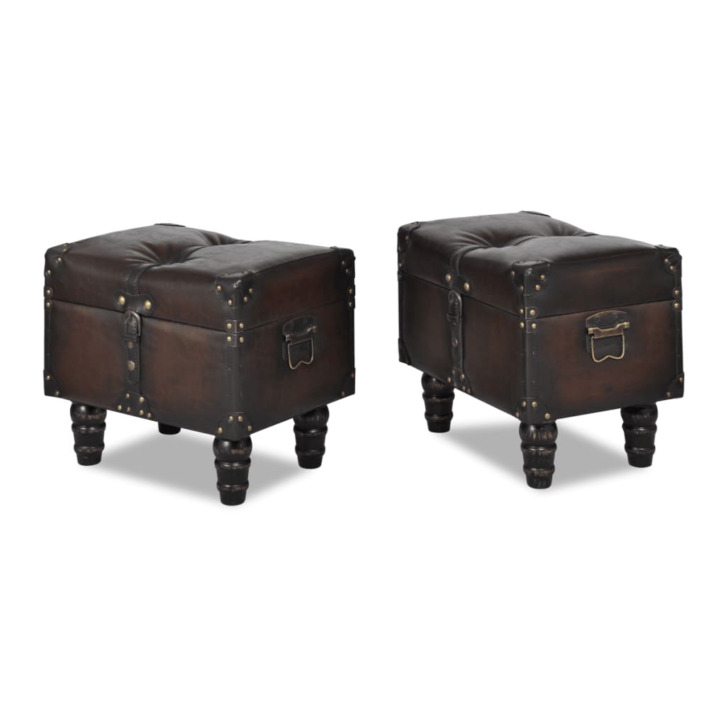 Cassapanca Set 3 pz Marrone | homemem39