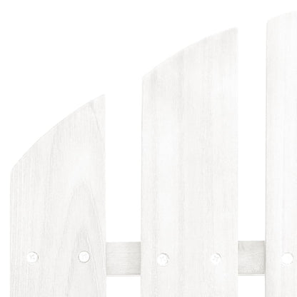 Sedia da Giardino con Poggiagambe in Legno Bianco | homemem39