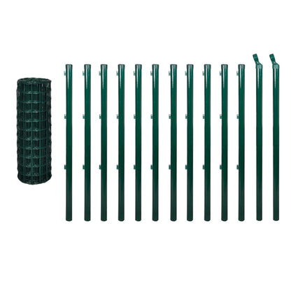 Recinzione Europea in Acciaio 25 x 0,8 m Verde | homemem39