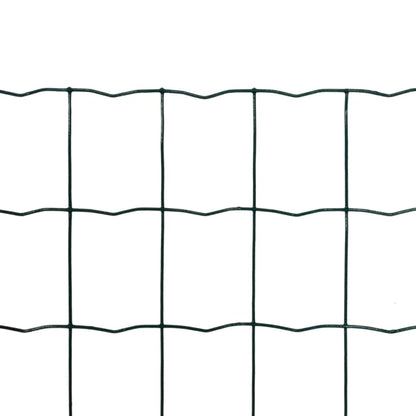 Recinzione Europea in Acciaio 10 x 0,8 m Verde - homemem39