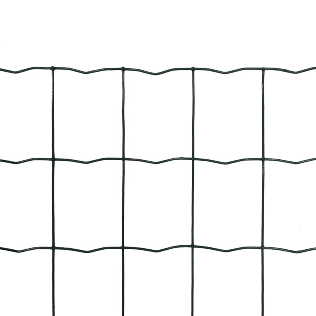 Recinzione Europea in Acciaio 10 x 1,0 m Verde - homemem39