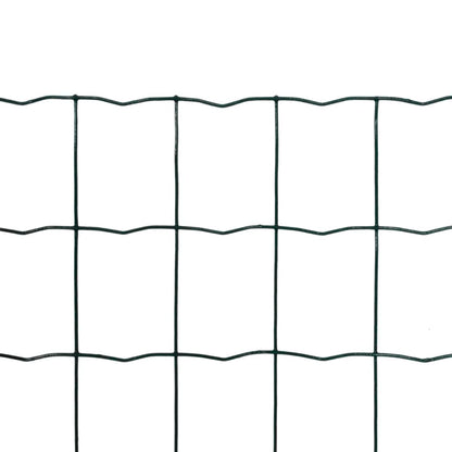 Recinzione Europea in Acciaio 25 x 1,0 m Verde - homemem39