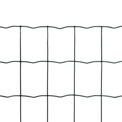 Recinzione Europea in Acciaio 10 x 1,0 m Verde - homemem39