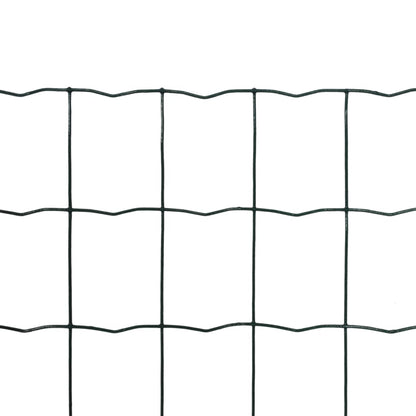 Recinzione Europea in Acciaio 25 x 1,0 m Verde - homemem39