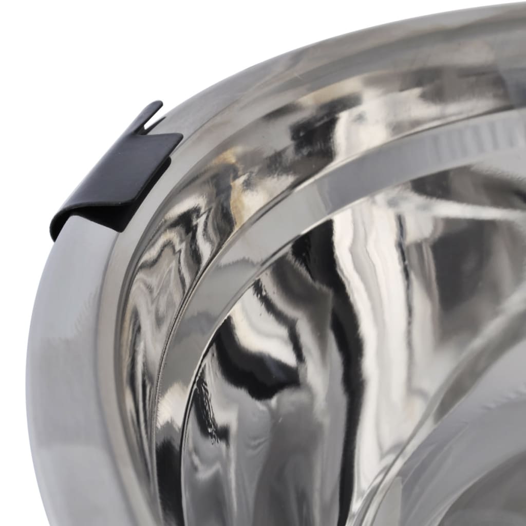 Supporto per Ciotole Doppio Regolabile 2 Ciotole 4,1L Acciaio - homemem39