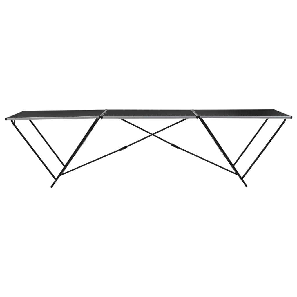 Tavolo Pieghevole per Carta da Parati MDF Alluminio 300x60x78cm | homemem39