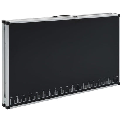 Tavolo Pieghevole per Carta da Parati MDF Alluminio 300x60x78cm - homemem39