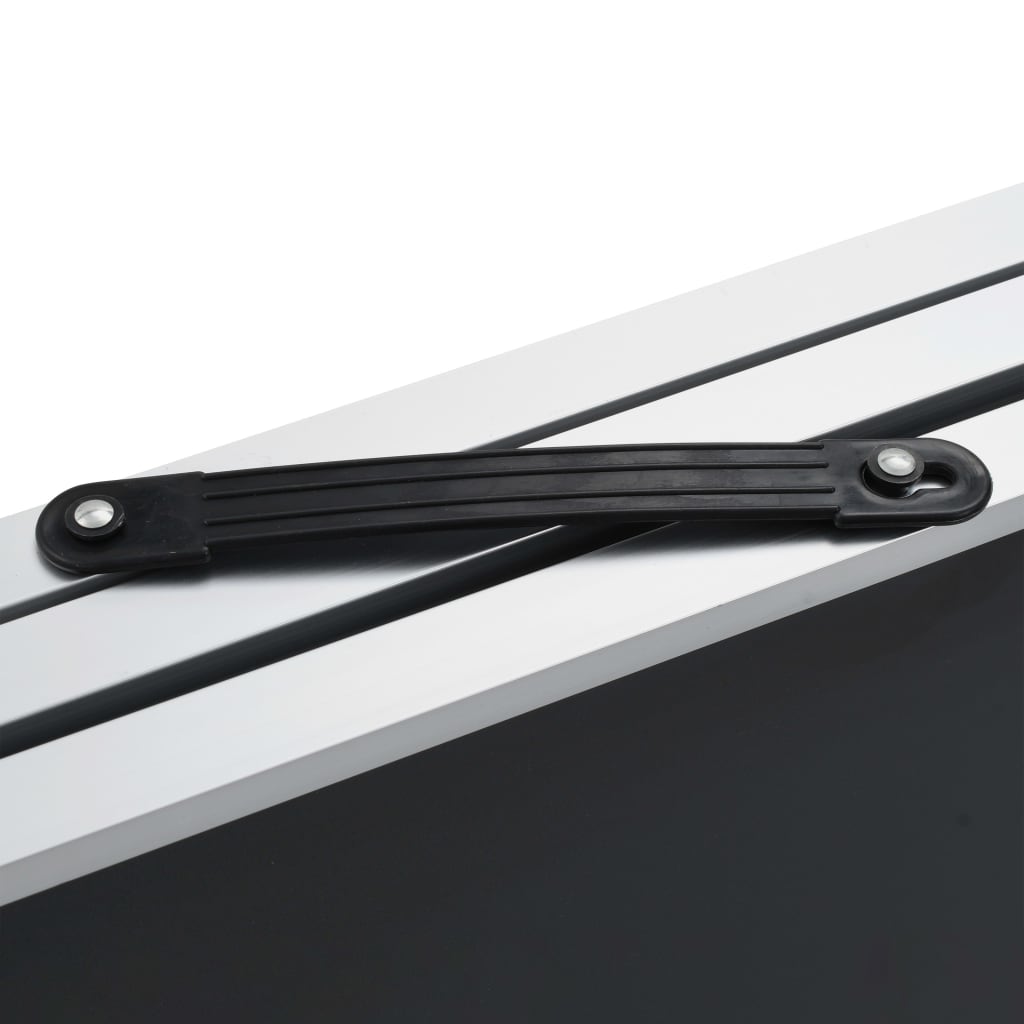 Tavolo Pieghevole per Carta da Parati MDF Alluminio 300x60x78cm - homemem39