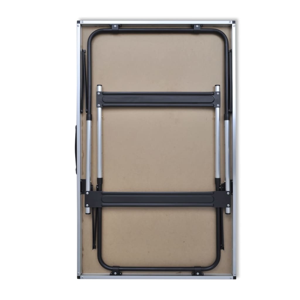 Tavolo da Lavoro Set 3 pz Pieghevole Altezza Regolabile - homemem39