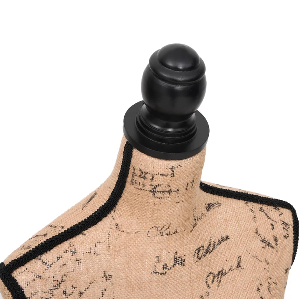 Busto Sartoriale Donna Marrone Nero Manichino in Iuta | homemem39